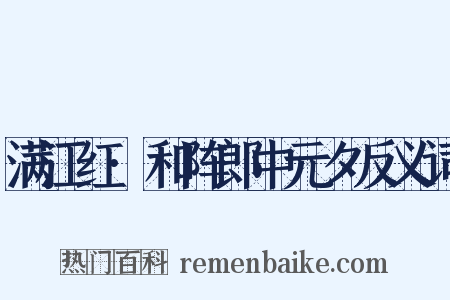 满江红·和阵郎中元夕反义词是什么意思的图片